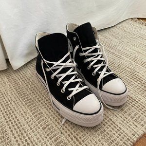 NEW Chuck Taylor All Star Lift Platform Canvas - Black